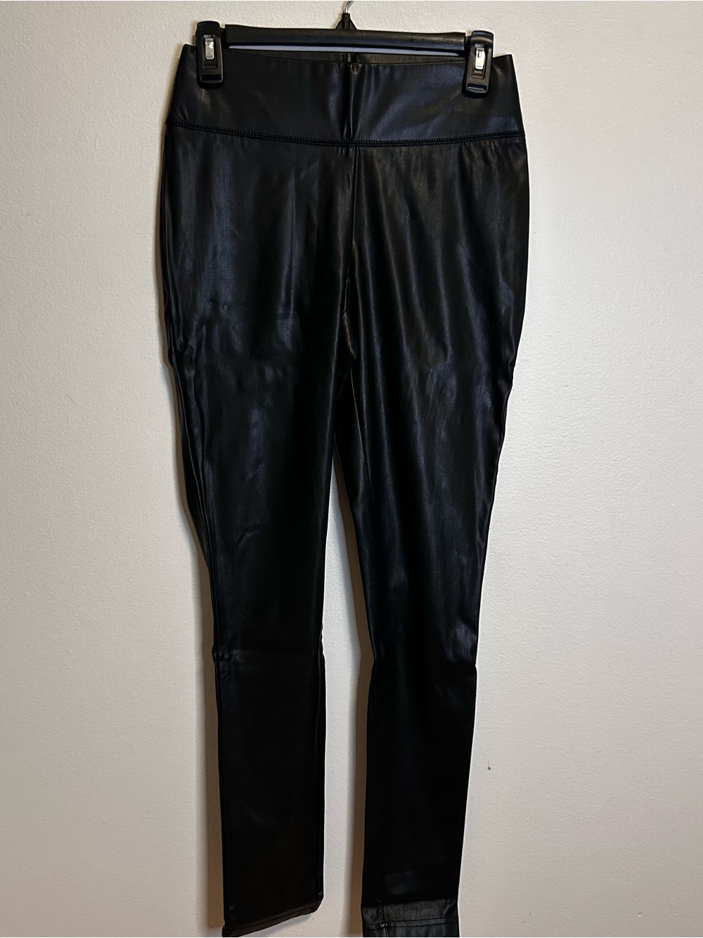 INC International Concepts Black Faux Leather Leggings
